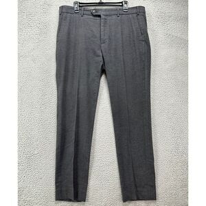Peter Millar Collection Khakis Pants Mens 36 Grey Chino Stretch Straight Casual